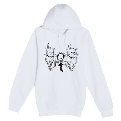 Theartofpants Cat Strut Premium Pullover Hoodie