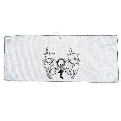 Theartofpants Cat Strut Large Microfiber Waffle Golf Towel