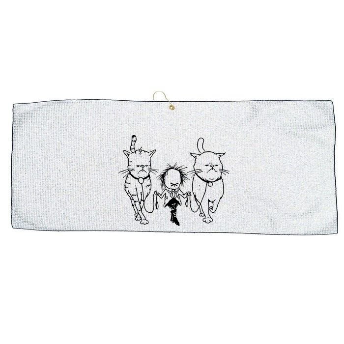 Theartofpants Cat Strut Large Microfiber Waffle Golf Towel