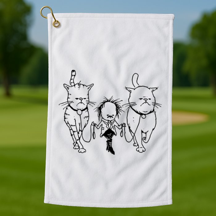 Theartofpants Cat Strut Golf Towel