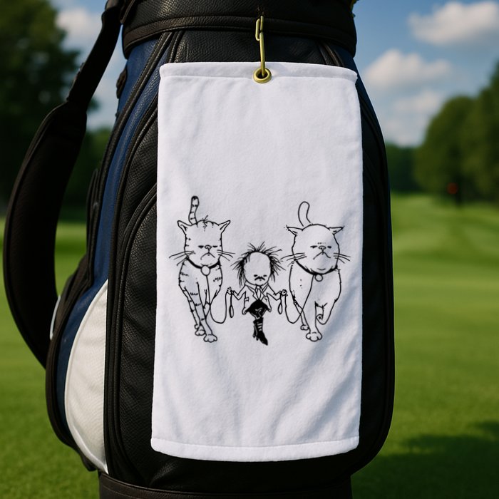 Theartofpants Cat Strut Golf Towel