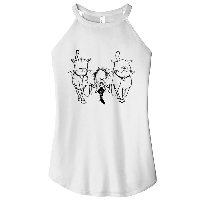 Theartofpants Cat Strut Women's Perfect Tri Rocker Tank