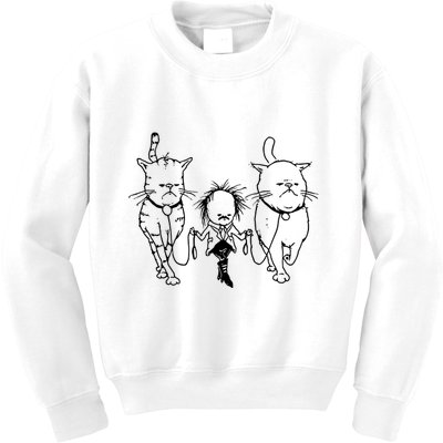 Theartofpants Cat Strut Kids Sweatshirt
