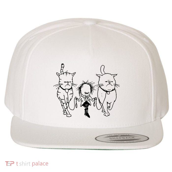Theartofpants Cat Strut Wool Snapback Cap
