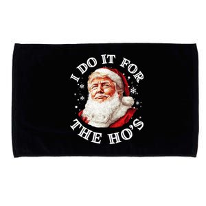 Trump Christmas Santa Claus I Do It For The Hos Cute Xmas Great Gift Microfiber Hand Towel