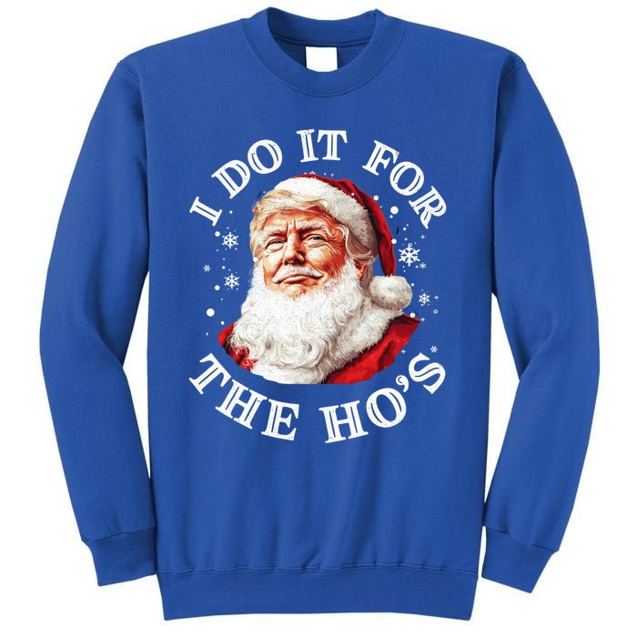 Trump Christmas Santa Claus I Do It For The Hos Cute Xmas Great Gift Sweatshirt