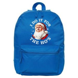 Trump Christmas Santa Claus I Do It For The Hos Cute Xmas Great Gift 16 in Basic Backpack