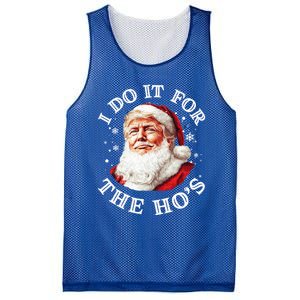 Trump Christmas Santa Claus I Do It For The Hos Cute Xmas Great Gift Mesh Reversible Basketball Jersey Tank