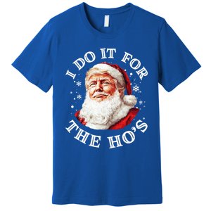 Trump Christmas Santa Claus I Do It For The Hos Cute Xmas Great Gift Premium T-Shirt