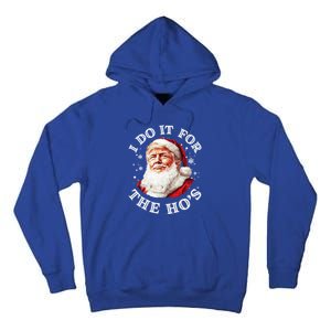 Trump Christmas Santa Claus I Do It For The Hos Cute Xmas Great Gift Tall Hoodie