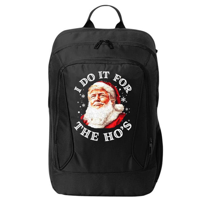 Trump Christmas Santa Claus I Do It For The Hos Cute Xmas City Backpack