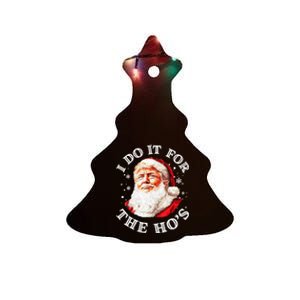 Trump Christmas Santa Claus I Do It For The Hos Cute Xmas Ceramic Tree Ornament