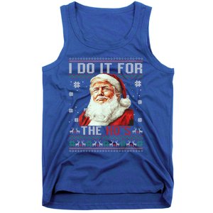 Trump Christmas Santa Claus I Do It For The Hos Ugly Gift Tank Top