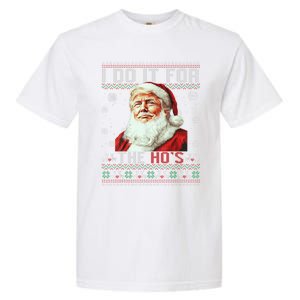 Trump Christmas Santa Claus I Do It For The Hos Ugly Gift Garment-Dyed Heavyweight T-Shirt