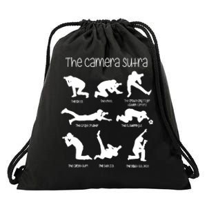 The Camera Sutra Funny Photography Poses Drawstring Bag