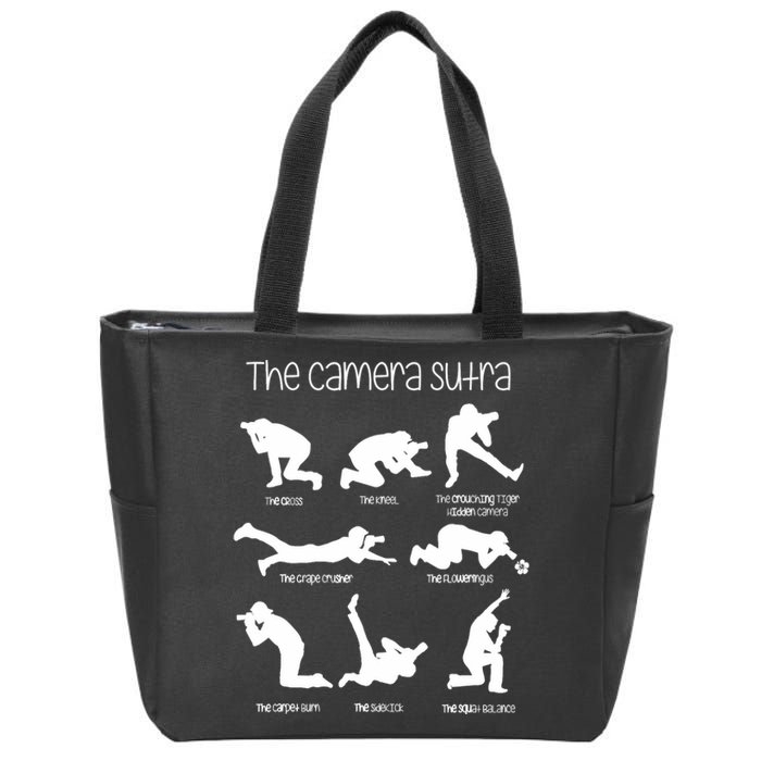 The Camera Sutra Funny Photography Poses Zip Tote Bag