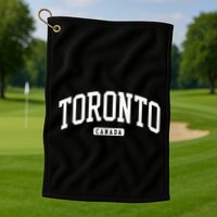 Toronto Canada Style Golf Towel