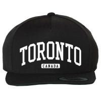 Toronto Canada Style Wool Snapback Cap