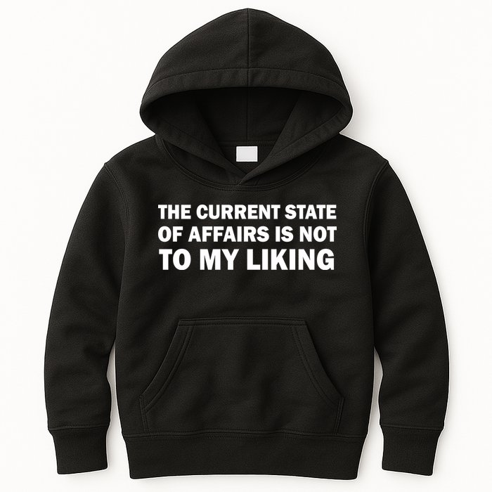 The Current State Of Affairs Is Not To My Liking Kids Hoodie
