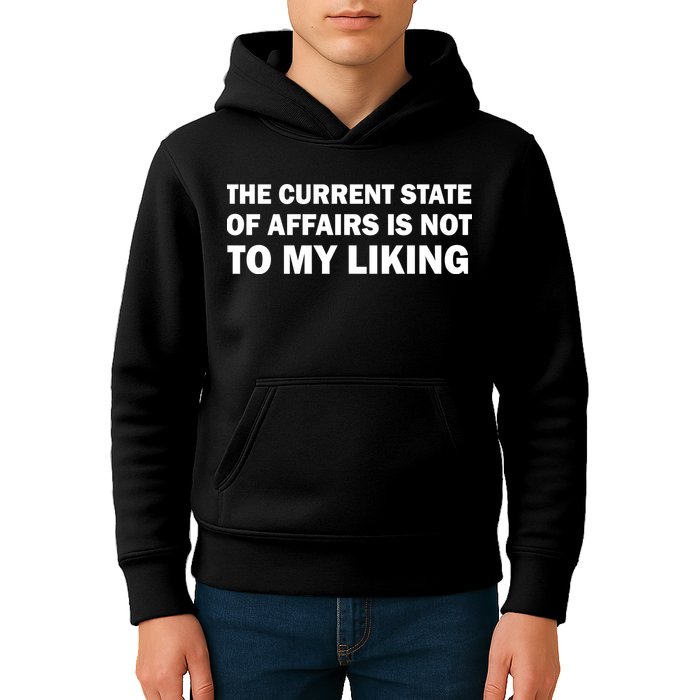 The Current State Of Affairs Is Not To My Liking Kids Hoodie