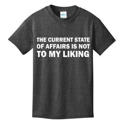 The Current State Of Affairs Is Not To My Liking Kids T-Shirt