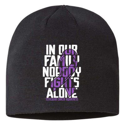 Testicular Cancer Support Family Testicular Cancer Awareness Sustainable Beanie