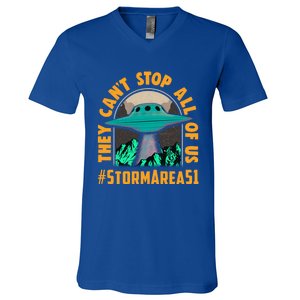 They CanT Stop All Of Us! Storm Area 51 Cool Gift V-Neck T-Shirt