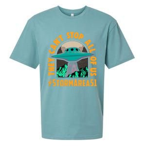 They CanT Stop All Of Us! Storm Area 51 Cool Gift Sueded Cloud Jersey T-Shirt