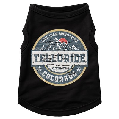 Telluride Colorado San Juan Rocky Mountains Skiing Doggie Tank