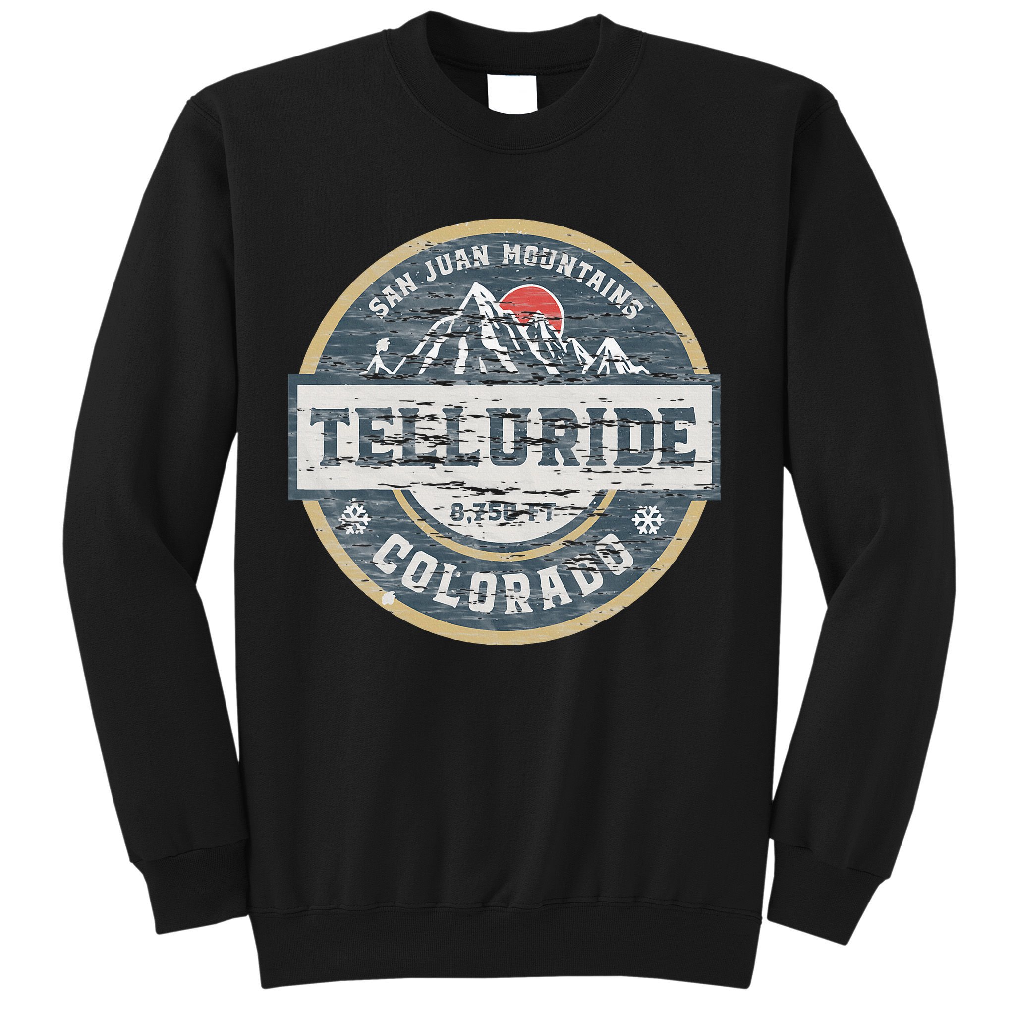 Telluride Colorado San Juan Rocky Mountains Skiing Sweatshirt