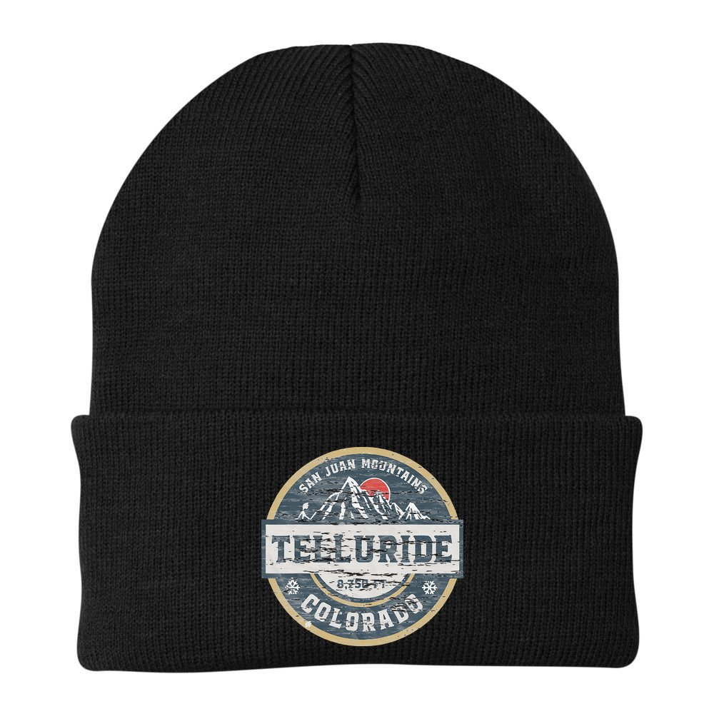 Telluride Colorado San Juan Rocky Mountains Skiing Beanie