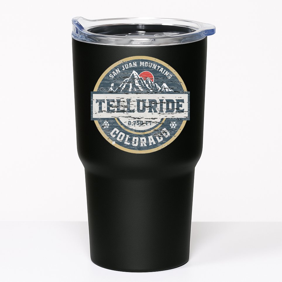 Telluride Colorado San Juan Rocky Mountains Skiing Tumbler