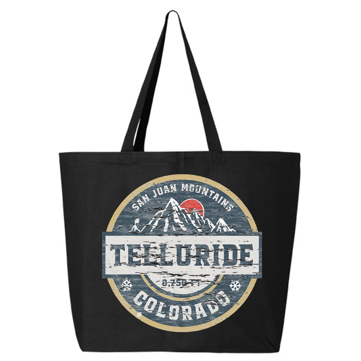 Telluride Colorado San Juan Rocky Mountains Skiing 25L Jumbo Tote