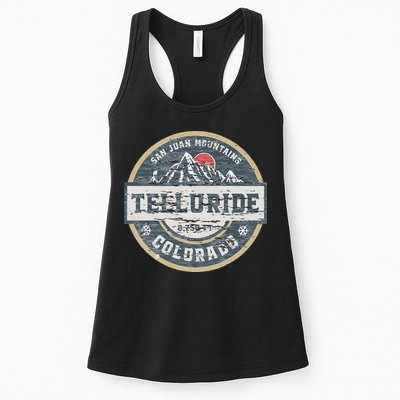 Telluride Colorado San Juan Rocky Mountains Skiing Womens Tank Top