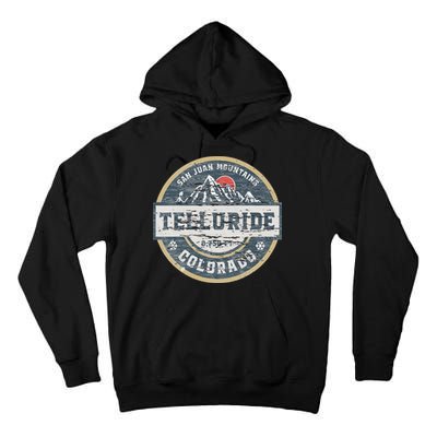 Telluride Colorado San Juan Rocky Mountains Skiing Tall Hoodie