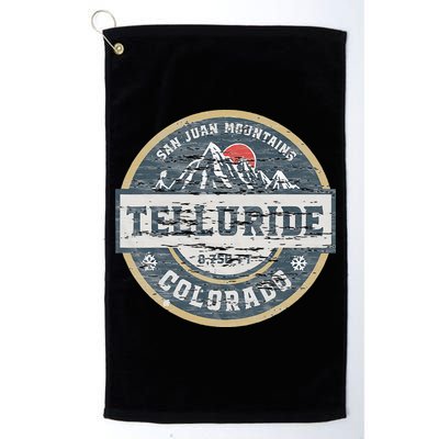 Telluride Colorado San Juan Rocky Mountains Skiing Golf Towel