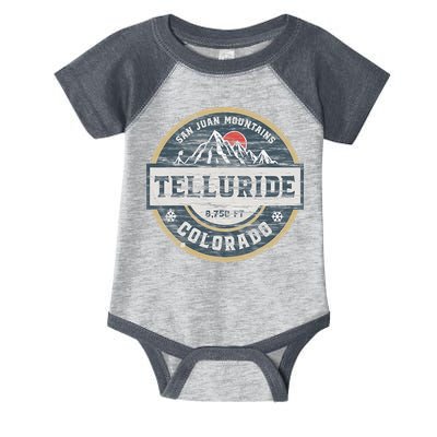 Telluride Colorado San Juan Rocky Mountains Skiing Infant Baby Jersey Bodysuit