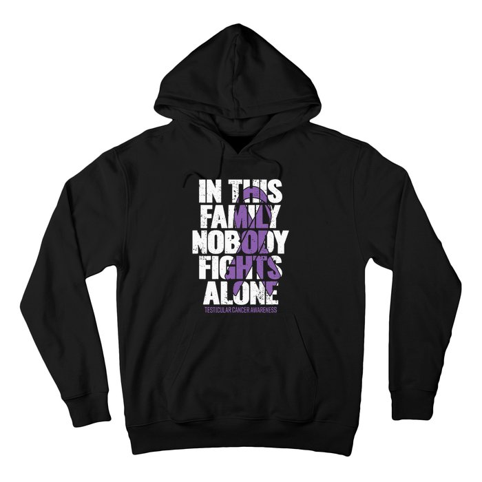 Testicular Cancer Support Family Testicular Cancer Awareness Hoodie