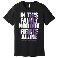 Testicular Cancer Support Family Testicular Cancer Awareness Premium T-Shirt