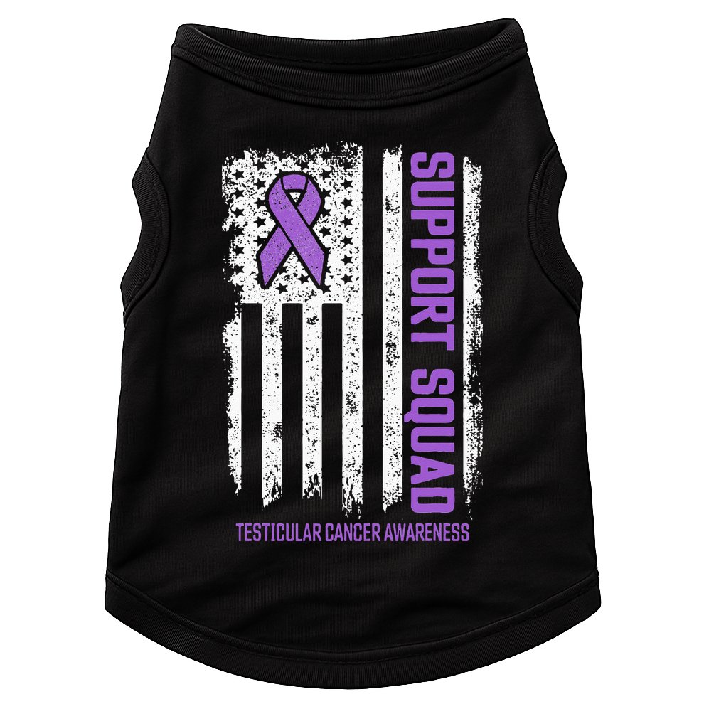 Testicular Cancer Support Squad Testicular Cancer Awareness Doggie Tank