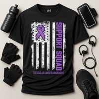 Testicular Cancer Support Squad Testicular Cancer Awareness Cooling Performance Crew T-Shirt
