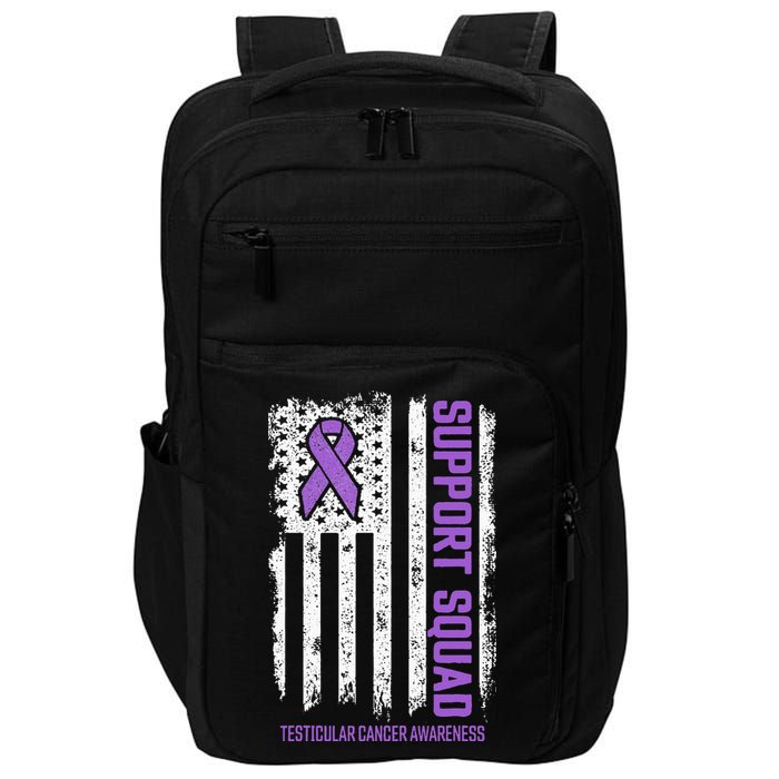 Testicular Cancer Support Squad Testicular Cancer Awareness Impact Tech Backpack