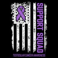 Testicular Cancer Support Squad Testicular Cancer Awareness Impact Tech Backpack