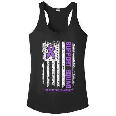 Testicular Cancer Support Squad Testicular Cancer Awareness Ladies PosiCharge Competitor Racerback Tank
