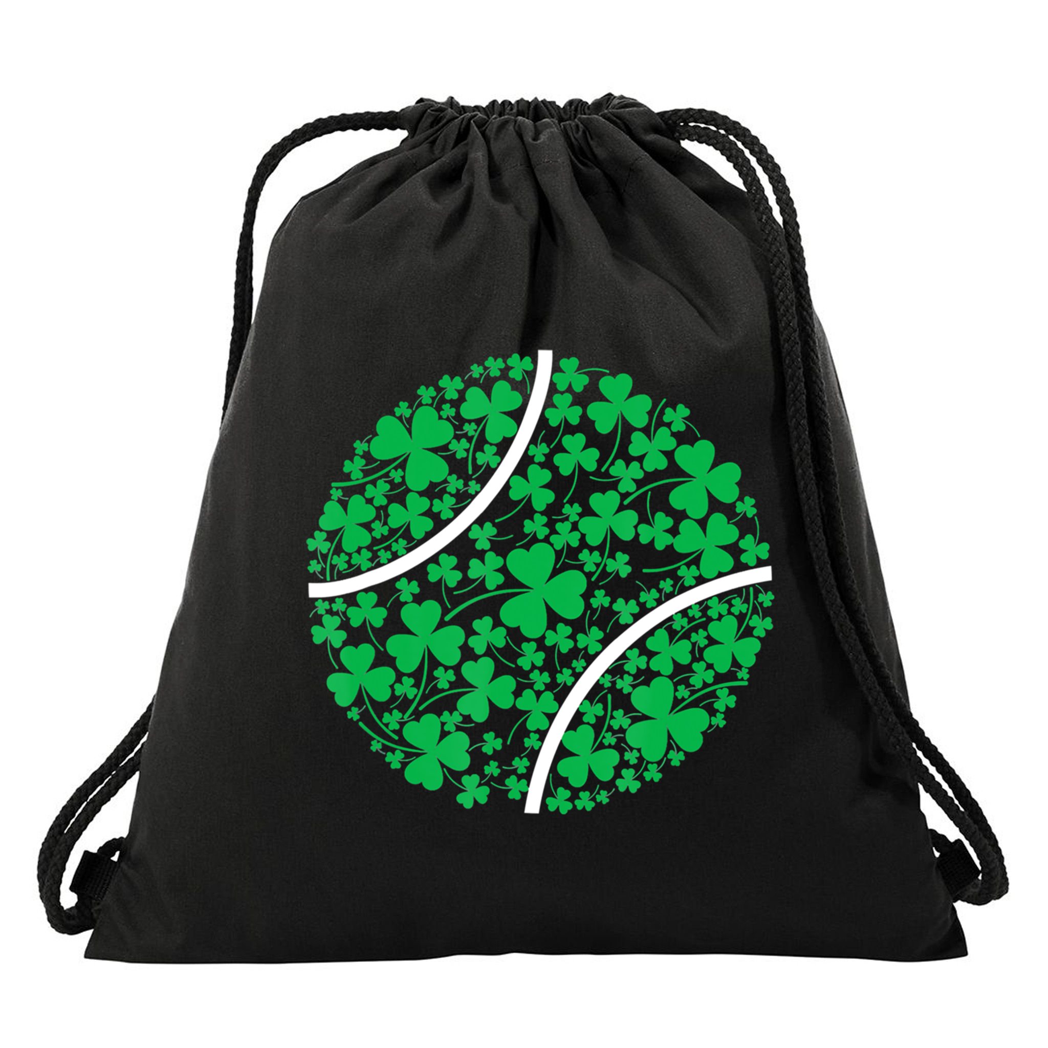 Tennis Coach St Patricks Day Tennis Player Gift Drawstring Bag