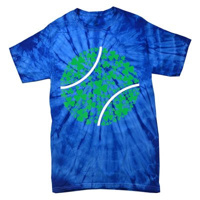 Tennis Coach St Patricks Day Tennis Player Gift Tie-Dye T-Shirt