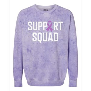 Testicular Cancer Support Squad Testicular Cancer Awareness Colorblast Crewneck Sweatshirt