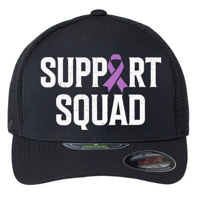 Testicular Cancer Support Squad Testicular Cancer Awareness Flexfit Unipanel Trucker Cap