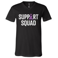 Testicular Cancer Support Squad Testicular Cancer Awareness V-Neck T-Shirt