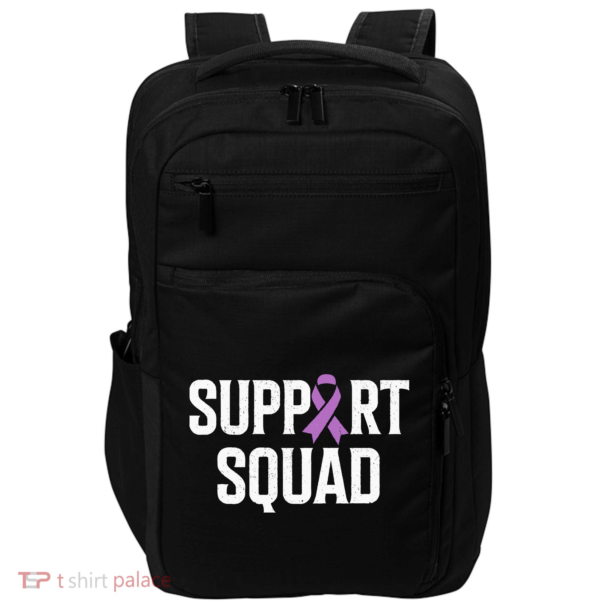 Testicular Cancer Support Squad Testicular Cancer Awareness Impact Tech Backpack